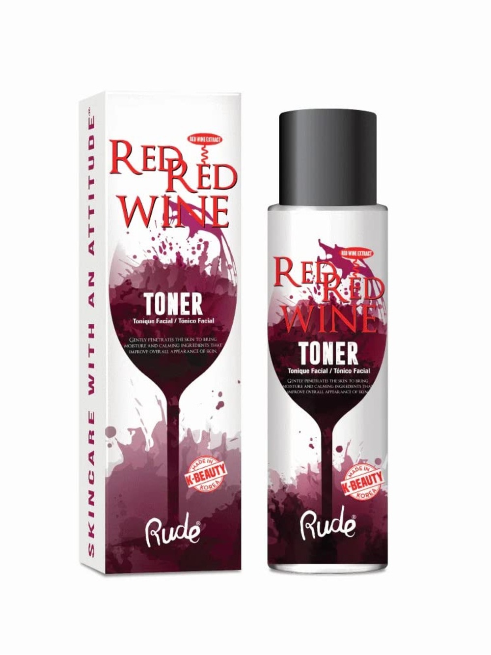 Rude Cosmetics Red Wine Toner - Hydrating Facial Toner